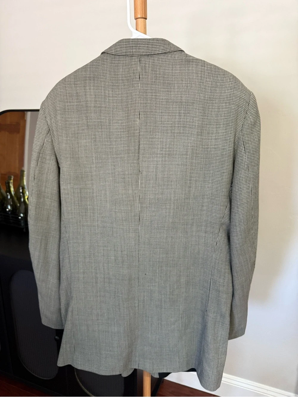 Oscar de la Renta Designer Houndstooth Coat Blazer Suit Jacket Men’s Size 42